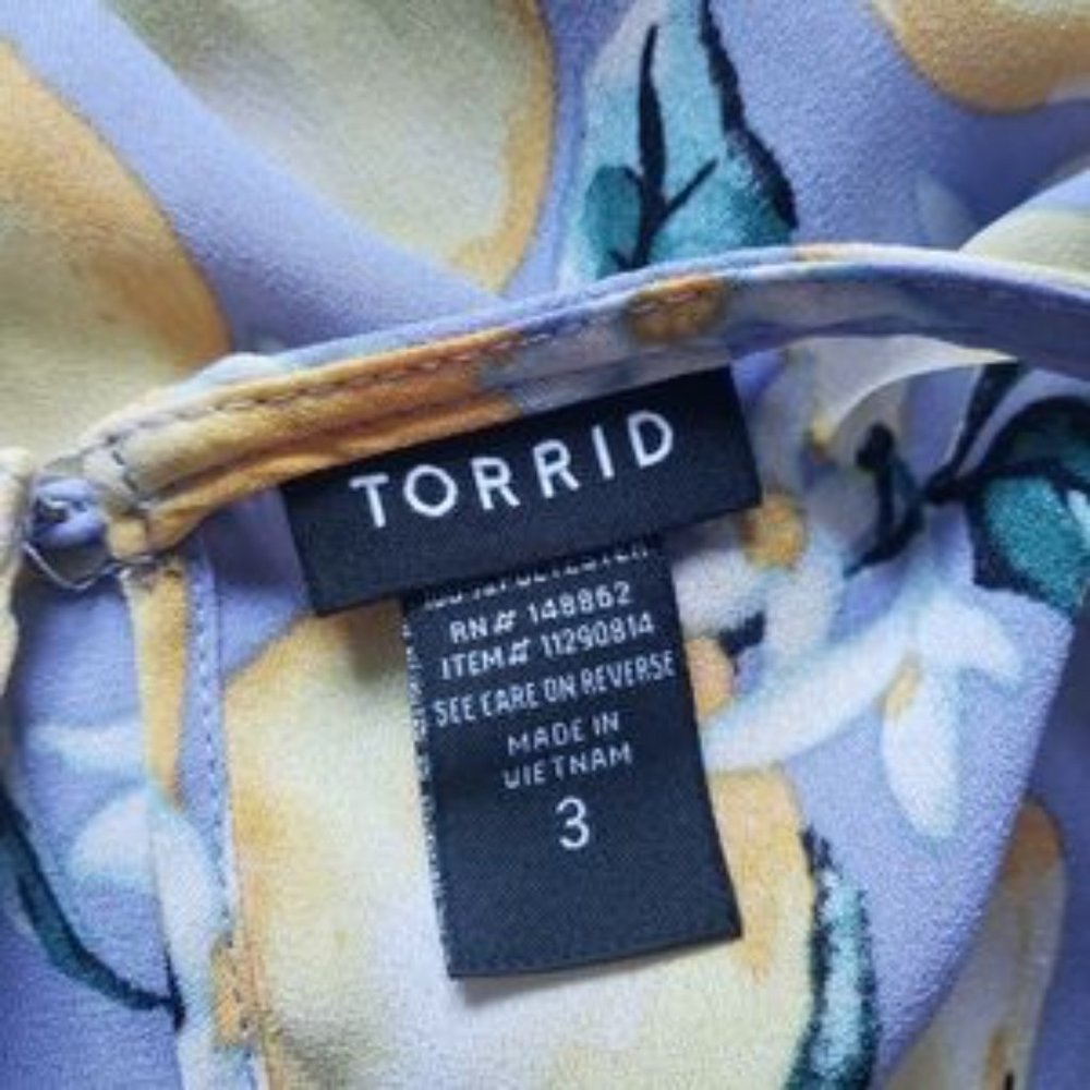 Torrid Lemon Print Flowy Summer Plus Size Tank Top - image 7
